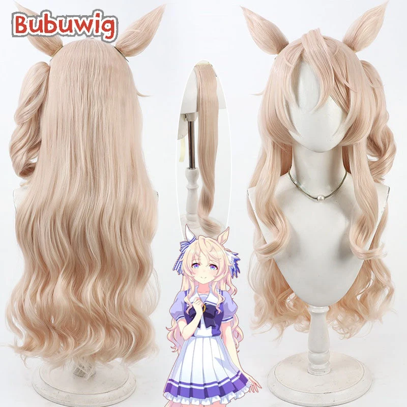 Bubuwig Synthetic Hair Victoire Pisa Cosplay Wigs Game Uma musume: Pretty Derby Victoire Pisa 90cm Long Wavy Wig Heat Resistant