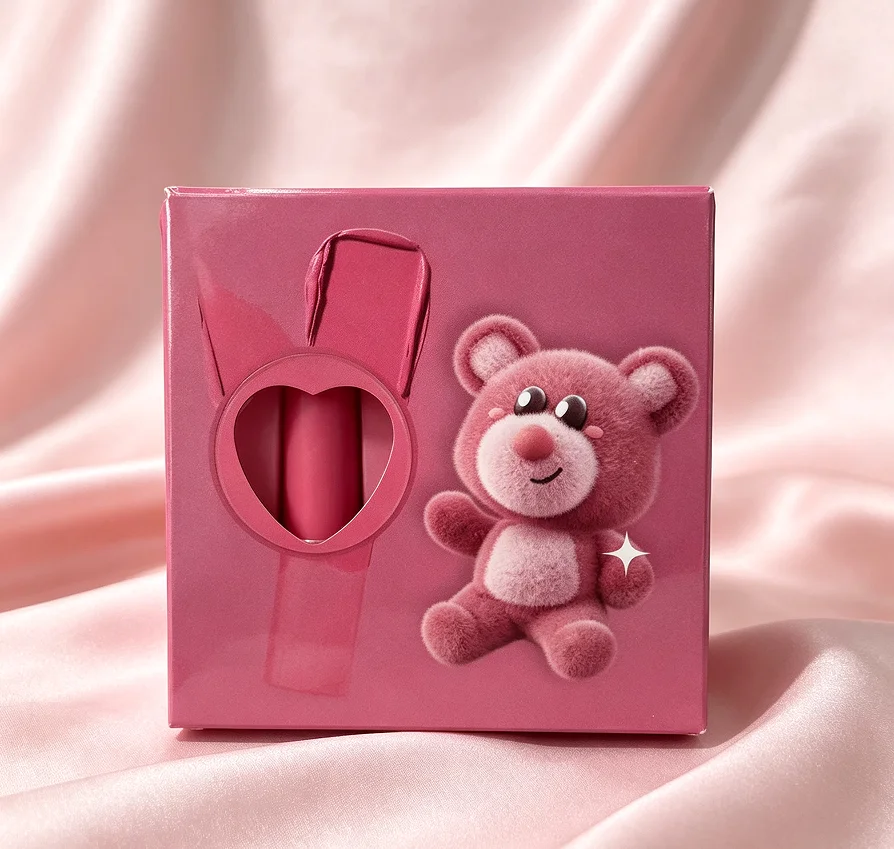 2-Pack S.F.R Color Cute Bear Sweet Cheeks Long-Lasting Matte Liquid Blush Natural Flush Makeup for Daily Dating Party
