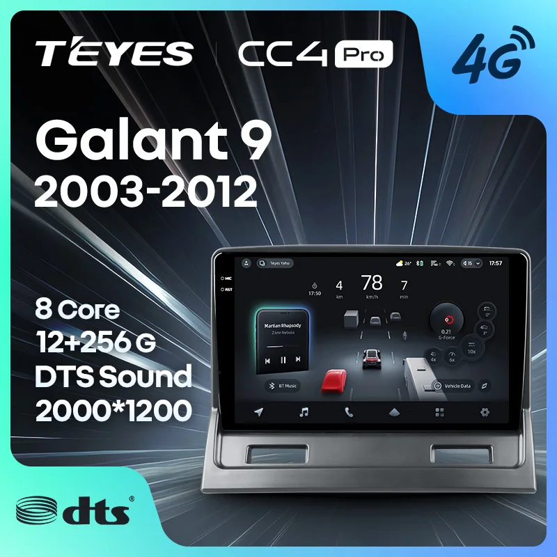TEYES CC4 PRO For Mitsubishi Galant 9 2003 - 2012 CarPlay Auto 2DIN Autoradio Radio Multimedia Stereo