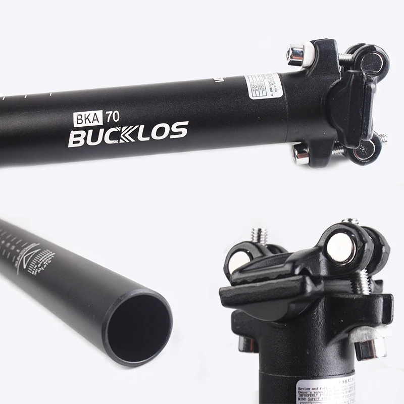 BUCKLOS 350/400mm Bicycle Seatpost 27.2/30.8/31.6mm Bike Seat Tube Aluminum Alloy Road MTB Saddle Post Durable Bike Saddle Tube