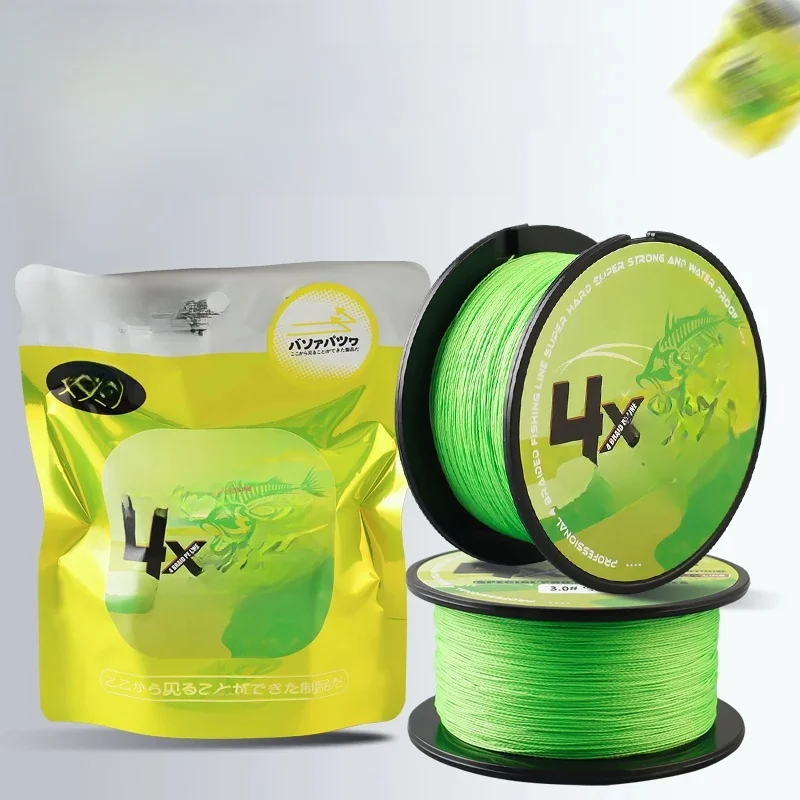 TAIYU-Ligne de pêche tressée en PE à 4 brins de 200m, fil durable de 19 à 70lb, pour pêcher la carpe, fabriqué au Japon, super lisse