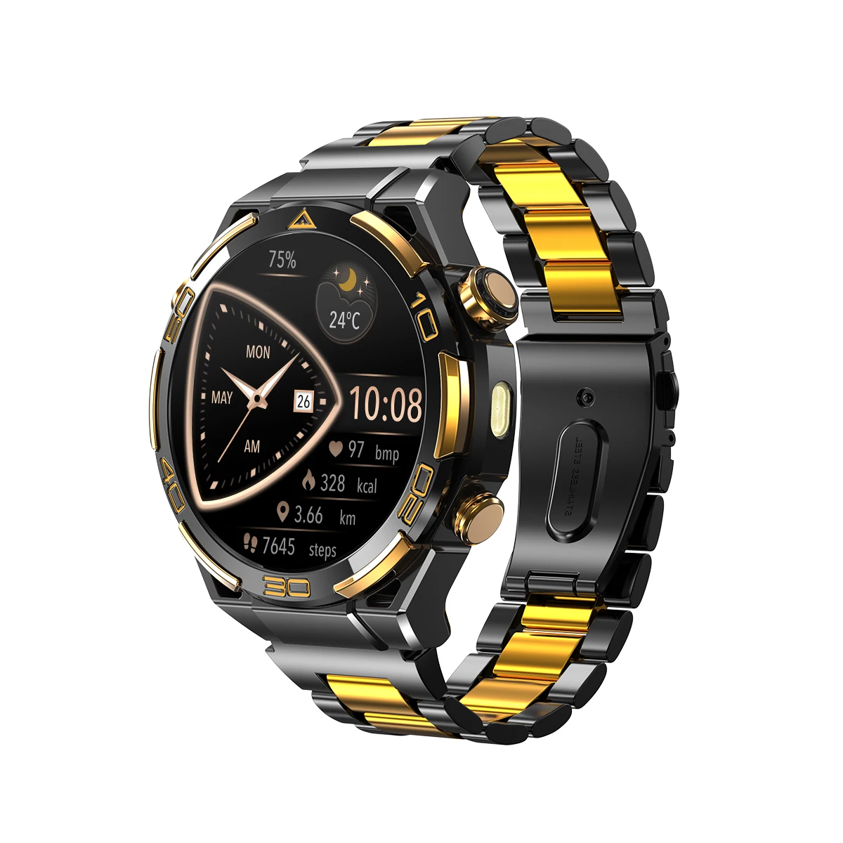 Blackview W90 Pro Smartwatch 1,43-inch AMOLED-display, Bluetooth-bellen, hartslagmeter, 900 mAh / 20 dagen stand-by, smartwatch voor heren