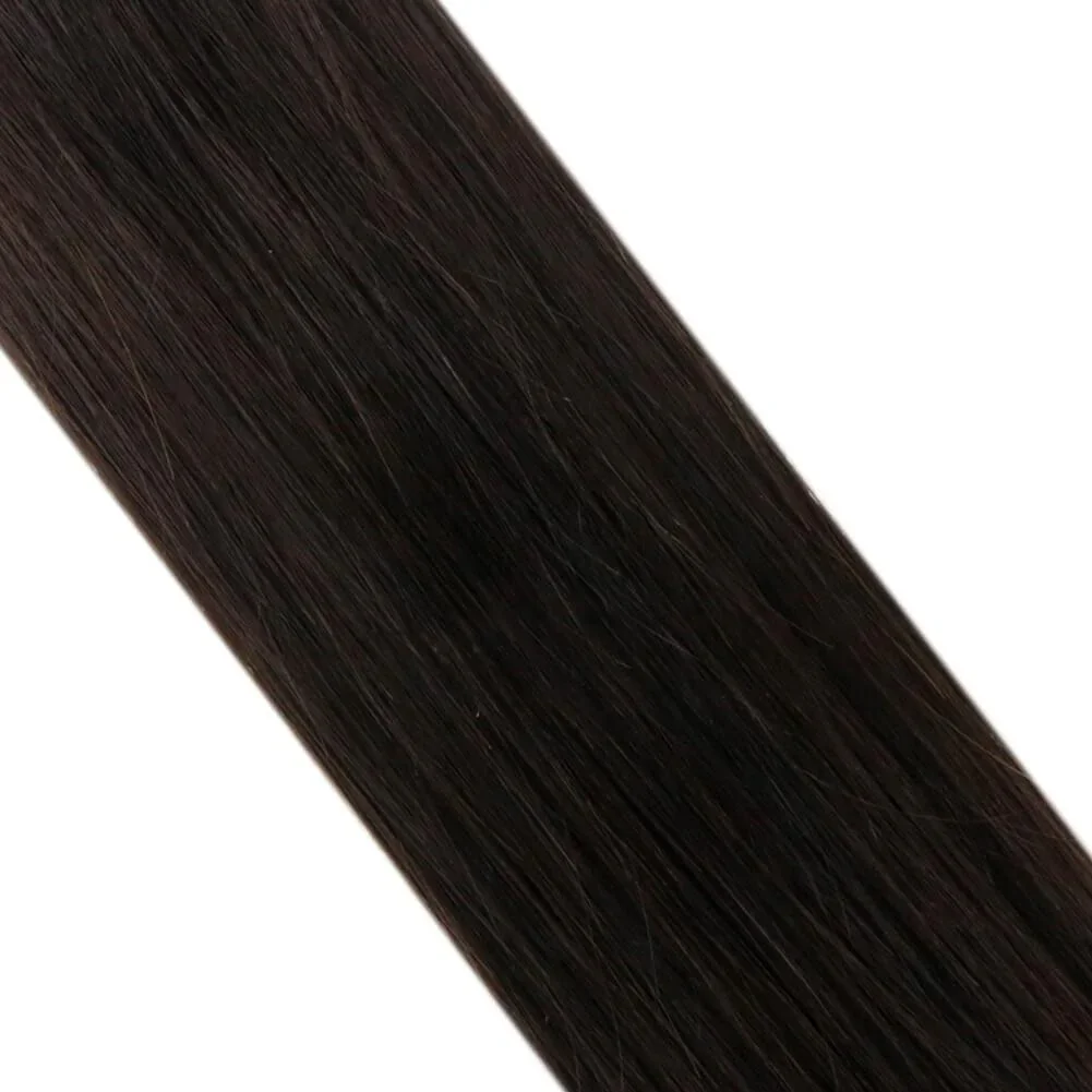 [40g 50s] LaaVoo Itip extensión de cabello humano punta de palo fusión en frío cabello humano liso brasileño Real 16-22 pulgadas punta I Natural