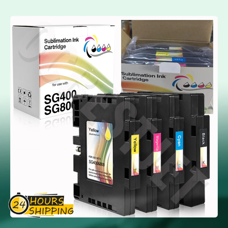 For SG400 SG800 SG 400 Premium Color Compatible Ink Cartridge With Chip With Ink For Ricoh SAWGRASS SG400 SG800 Printer