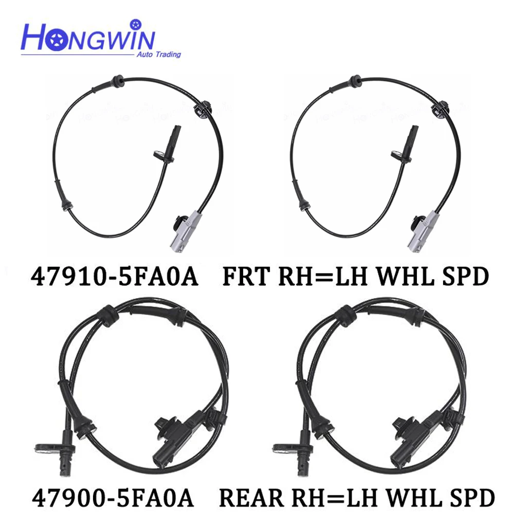 ABS Wheel Speed Sensor Rear Front Fits Nissan Kicks 1.6i HR16DE 18-21 Versa 20-22 Micra K14 47910-5RA0A 47900-5RB0A 47910 5FA0A