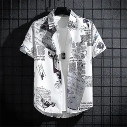 Summer Hawaii Beach Shirts Casual Printed Social Shirt Fashion Youth Personality Street Top High Quality Mens Designer Clothes