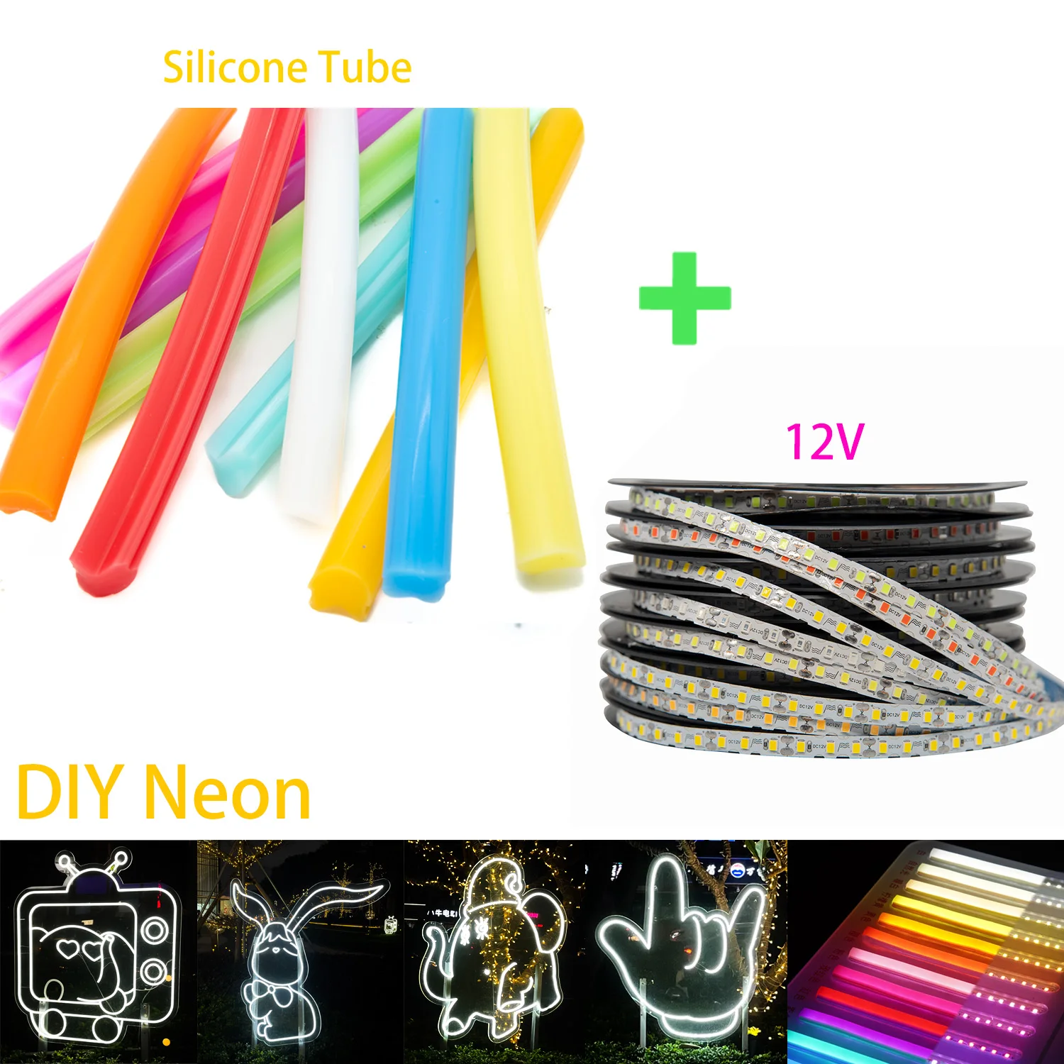 Tira de neón de silicona para manualidades, cinta Led Flexible de 6mm, 8mm y 12mm, resistente al agua IP67, DC12V, 1m-20m