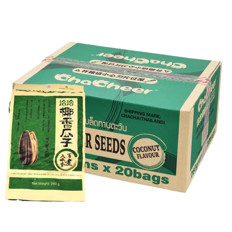 Chacha Sunflower Seed Coconut Flavor 260g/20 Bans/1Box-Chacheer sunflower seeds coconut flavor 260g/20bags/1BOX