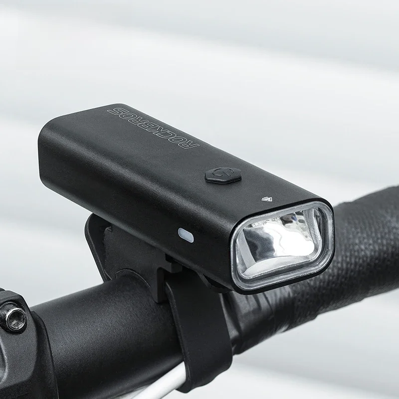 ROCKBROS lampka rowerowa 200/400/600/800LM typu C ładująca lampka rowerowa lampa przednia reflektor aluminiowy IPX6 wodoodporne akcesoria rowerowe — zdjęcie 2