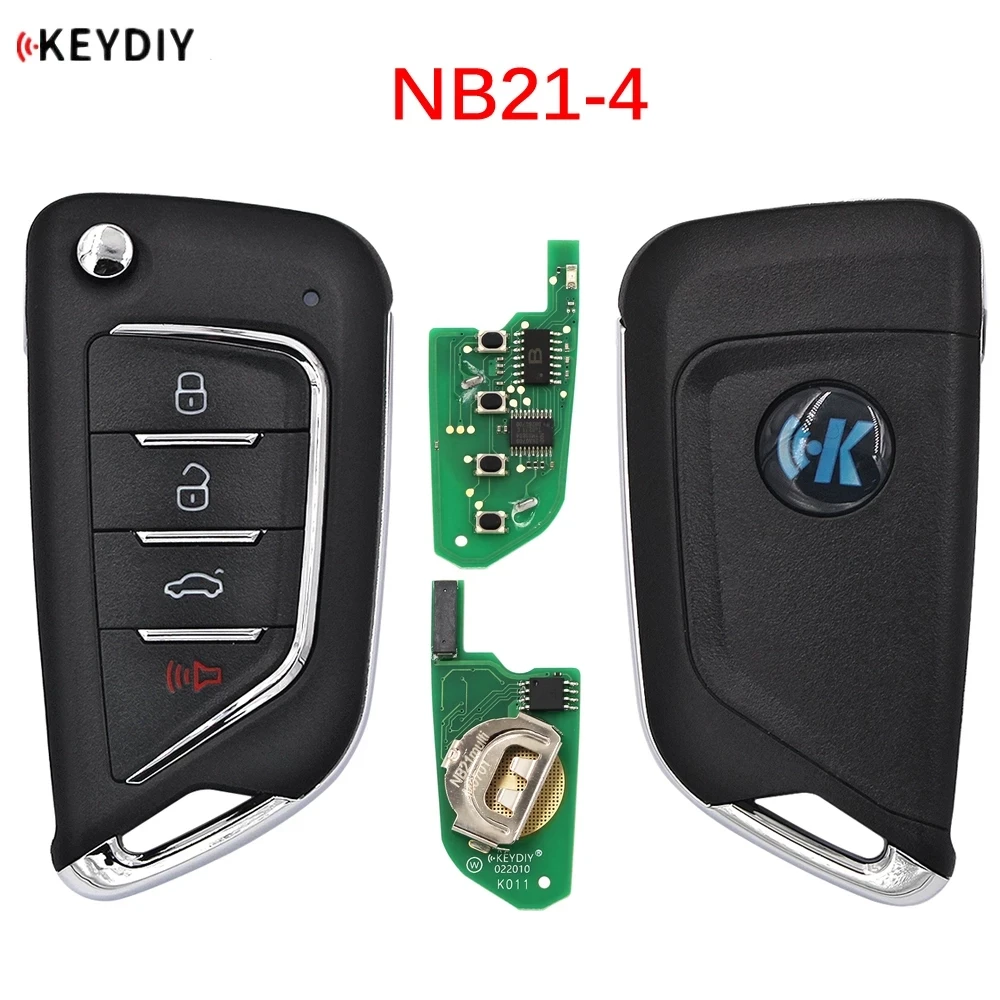 

5pcs/lot KEYDIY NB21-4 KD Remote Car Key Universal NB Series For KD900/MINI KD/KD-X2/KD-MAX KD MAX Key Programmer NB21-3+1