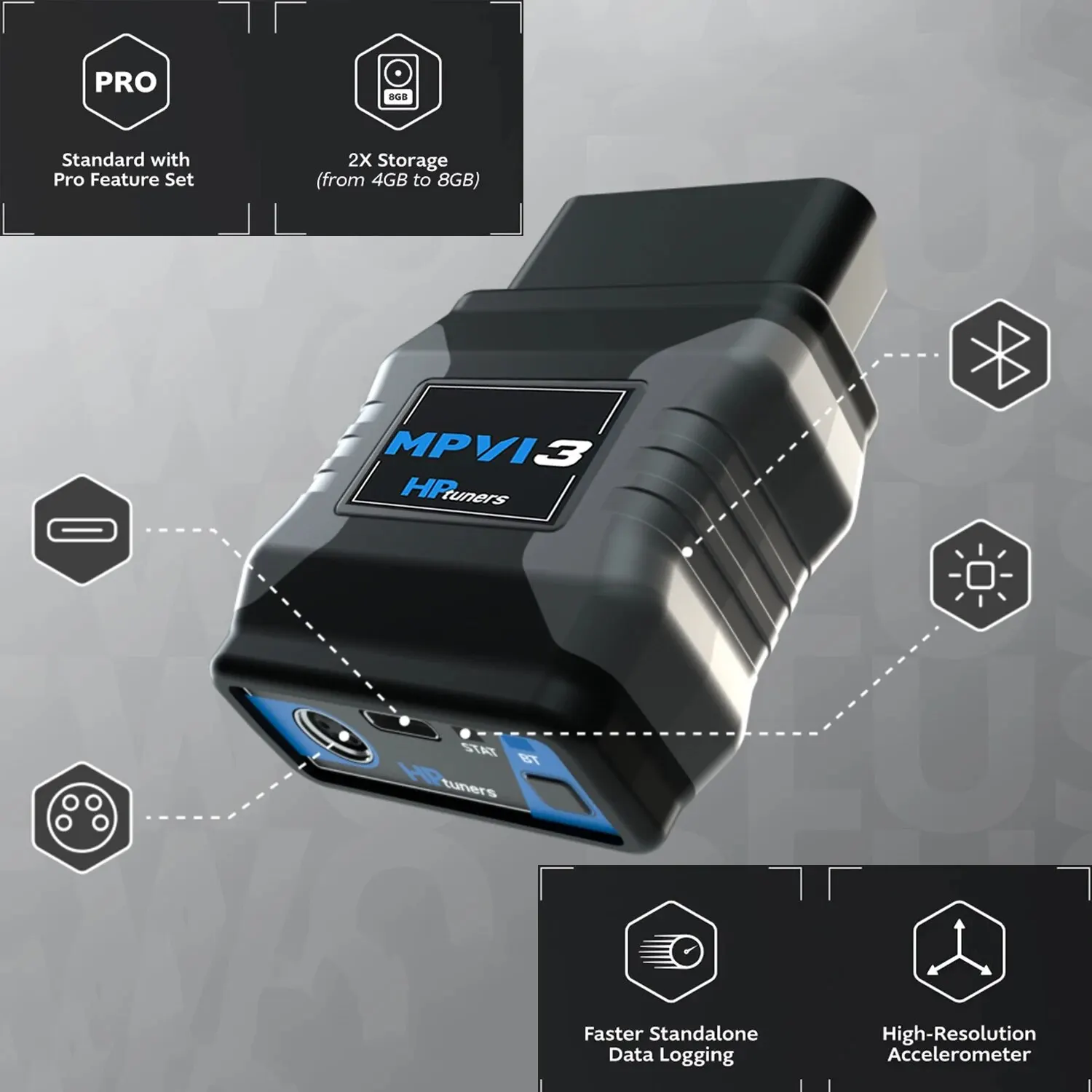 Original HPtuners HP Tuners MPVI3 VCM Editor MPVI 3 Full Set For Vehicle Plus Pro + OBD OBDII Scanner ECU Chip Tuning Tool