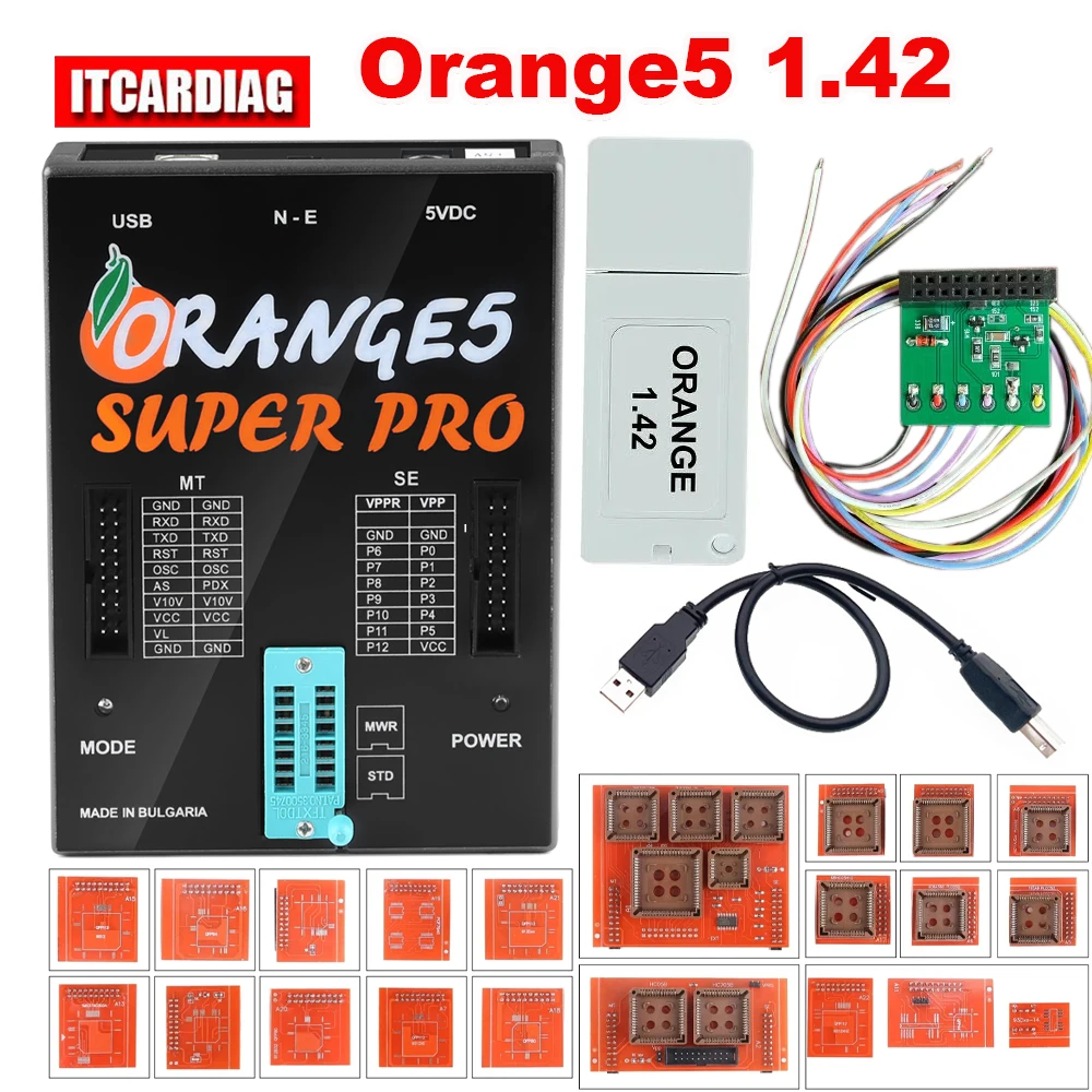 Newest Orange5 V1.42 ECU Programmer Tool with Full License Function Full Activation Update of Orange 5 Super Pro V1.38 Software