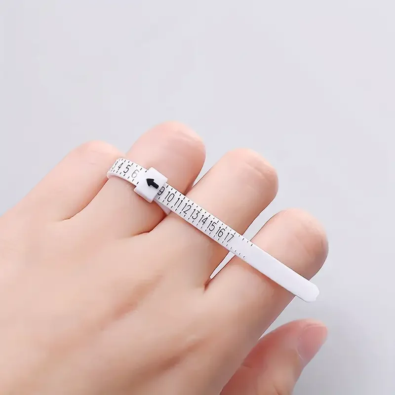 1pc Ring sizer Measure Plastic UK US EU JP HK Size Loop Ring Size Measuring Tools Finger Gauge Ring Sizer Jewelry Sizing Tool