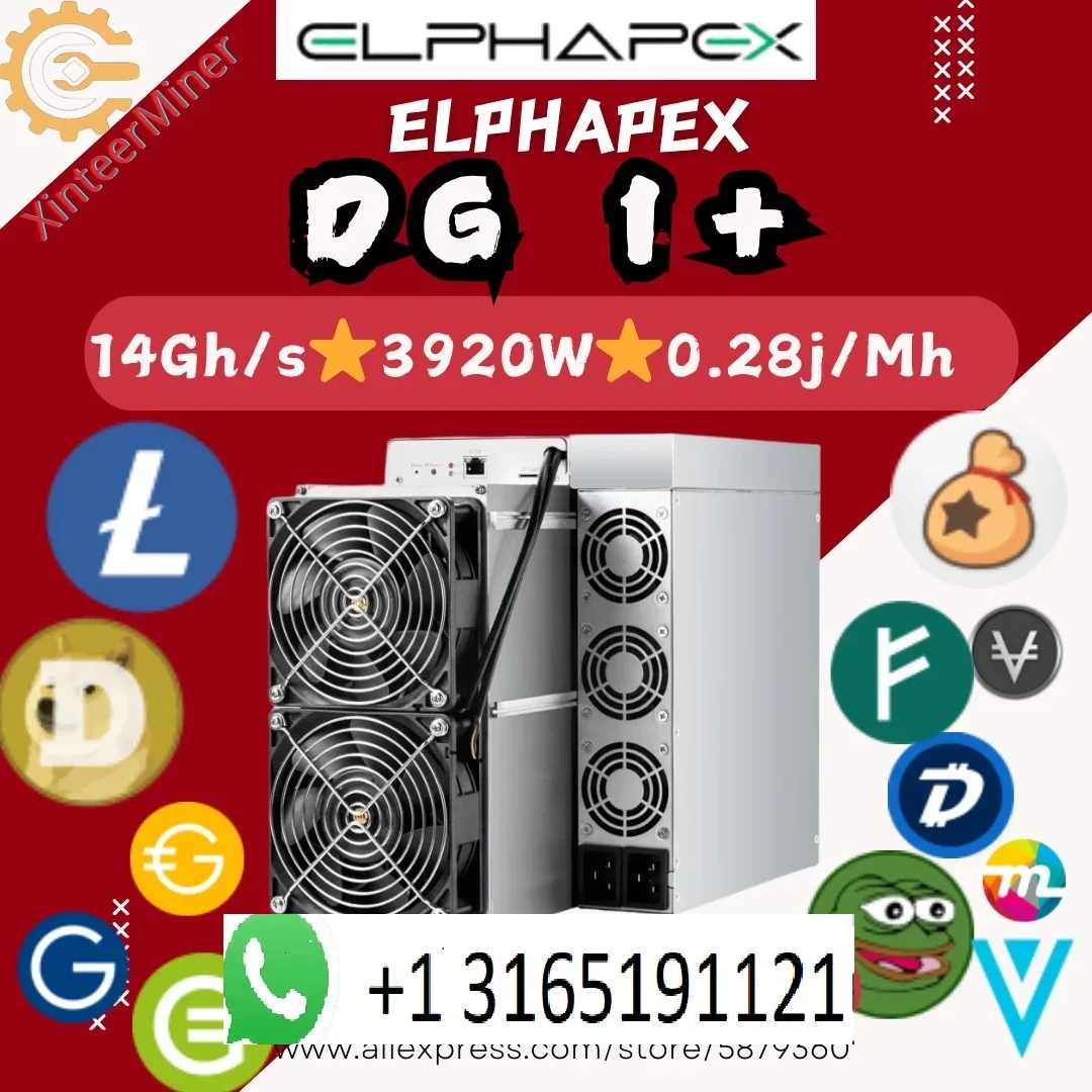 

A. LIMITED OFFER BUY 7 GET 4 FREE! ElphaPex DG1+ LITECOIN And DOGECOIN 14.4G LTC Miner Voltage 100-240V