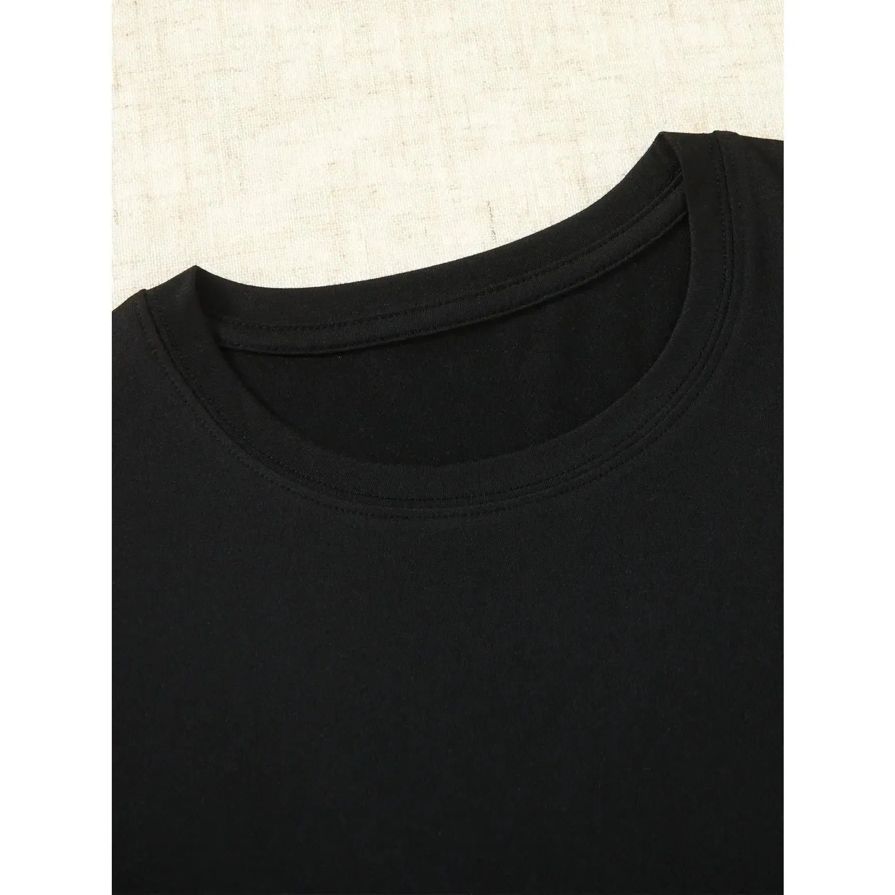1pc Men's Retro Game Controller Print Black TShirt, Crew Neck, Casual Cotton Tee Medium Stretch Knit Fabric, Men's Regular Fit, Size