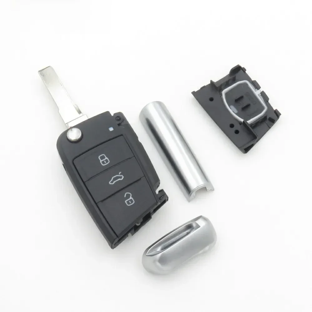 Cocolockey Flip Key Shell dla Vw Gollf 7 MK7 dla Skoda Octavia A7 dla Seat Remote Keyless Auto Metal Part Replacement — zdjęcie 2