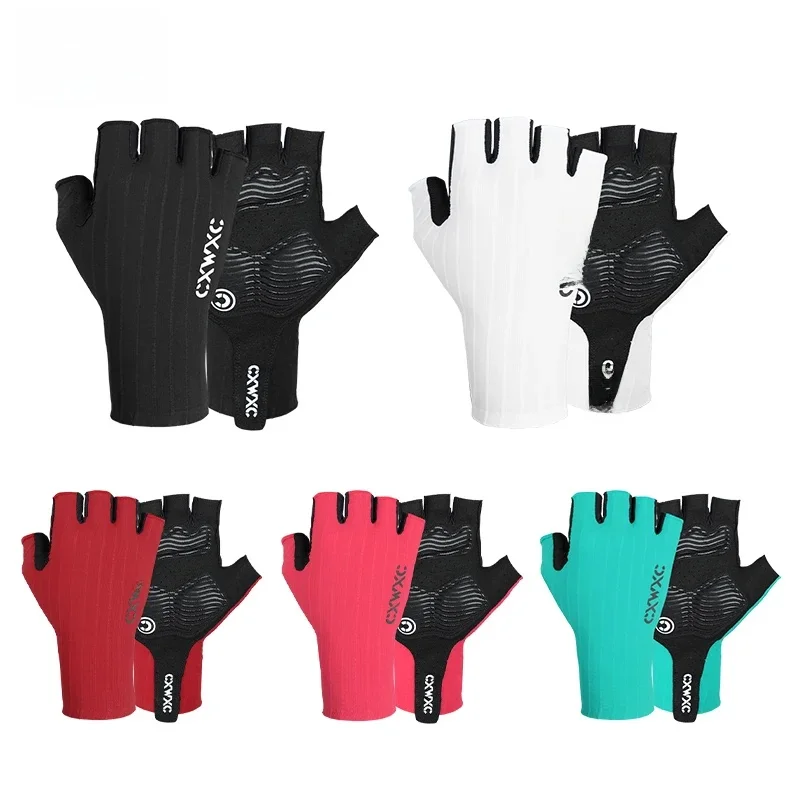 AliExpress CXWXC Cycling Short Gloves Summer Breathable Bicycle Gloves MTB Road Bike Half Gloves Elastisk Non-slip Shock Absorbing Palm Pad