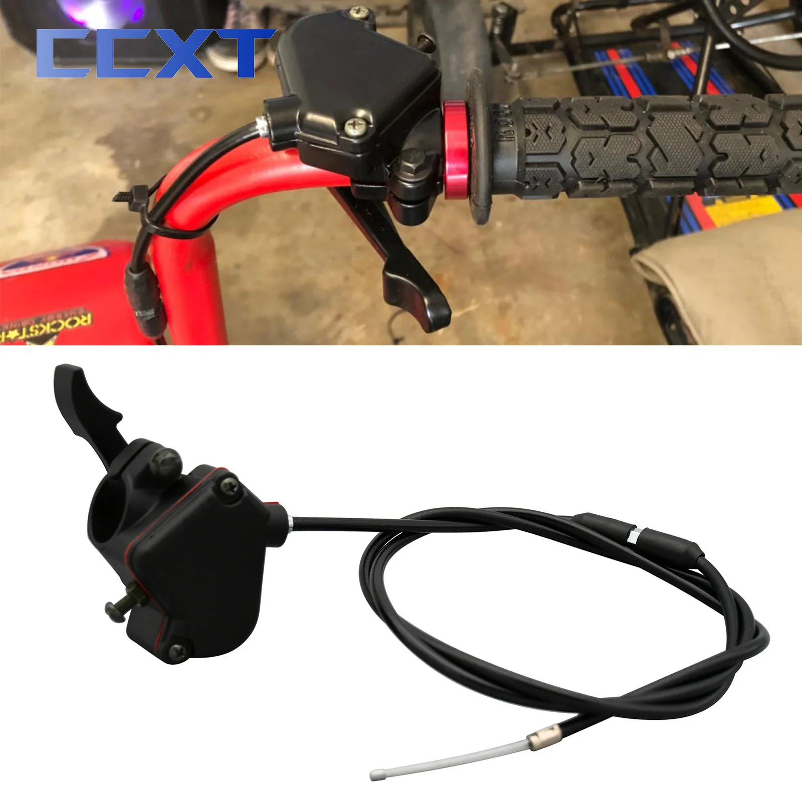 7/8 Inch 22mm Thumb Throttle Cable Accelerator Control Assembly For TaoTao ATV Quad Kart Dirt Bike 125cc 150cc 200cc 250cc 300cc