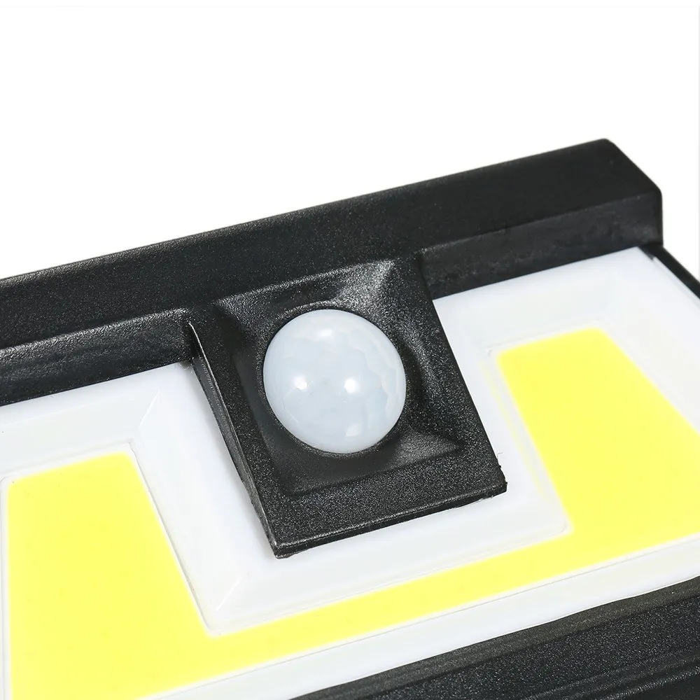 76 LEDs COB Solar Power Lights PIR Motion Sensor Wall Lamp Waterproof Security Night Lighting Easy Install for Patio Garden