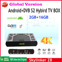 [Genuine] 2025 new Skylinker Z8 Hybrid TV Box 4k Android 5G Wifi OTT+FTA decoder H.265 DVB S2 Satellite TV Receiver Set-top Box