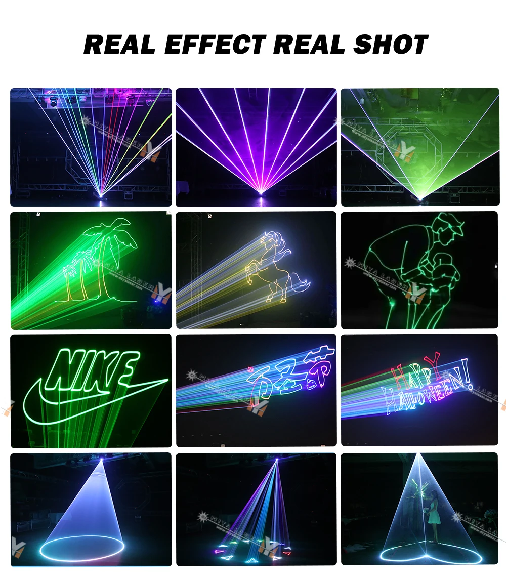 Party Lights for Wedding Disco Ball Laser Home Small Stage Lights with DMX512 Controller and Smoke Machine