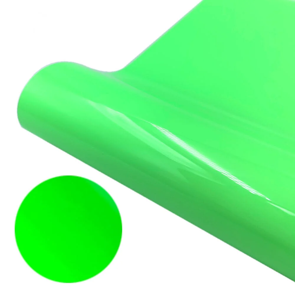 Glow HTV Film Rolls | Light-Activated Safety Signs & T-Shirt Designs (PU/50+ Washes/Cricut Compatible)​