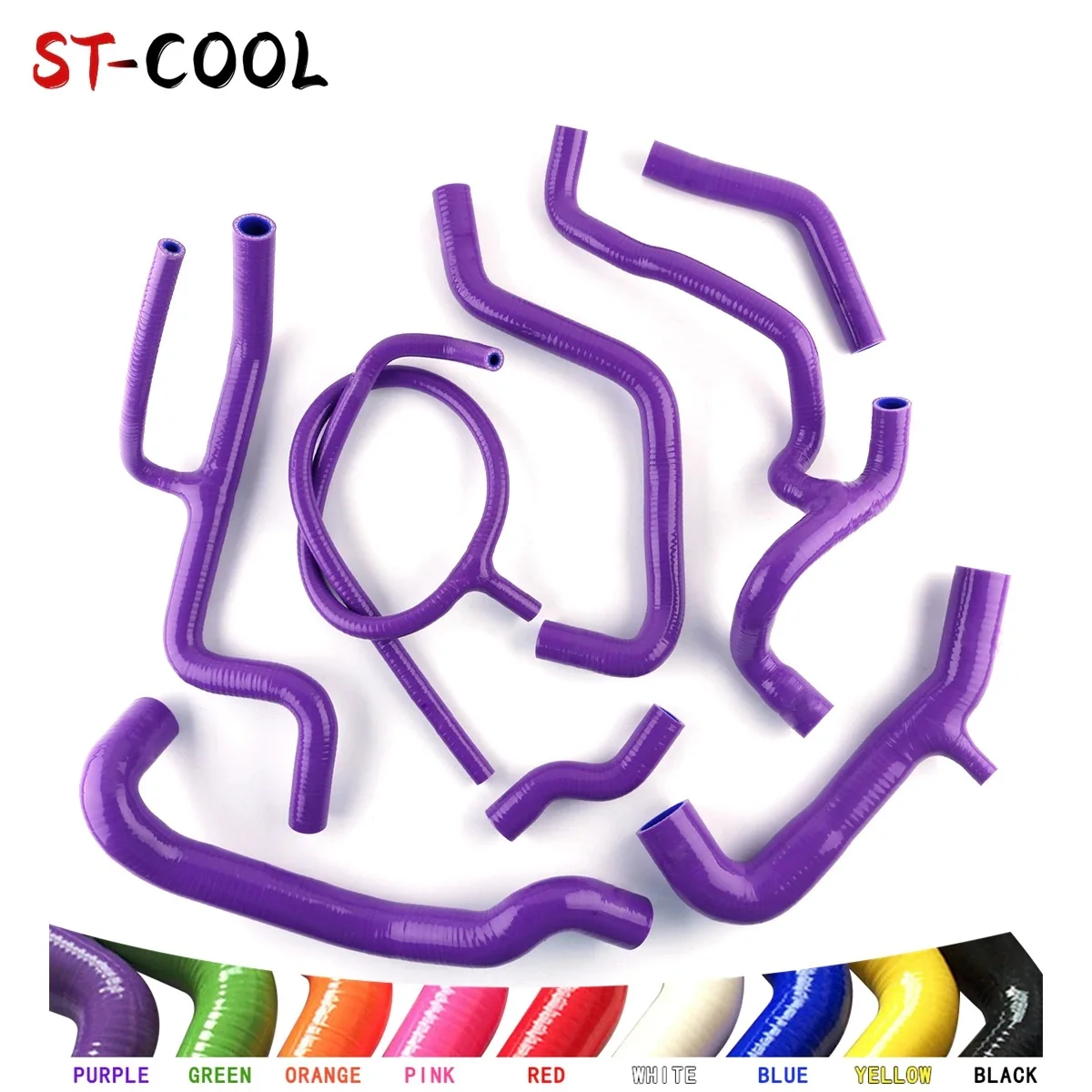 For 1994-1998 Volkswage VW Golf MK3 VR6 2.8 2.9 Jetta A3 GLX AAA ABV 1995 1996 1997 Radiator Hoses Kit Silicone Tubes Pipes 8Pcs