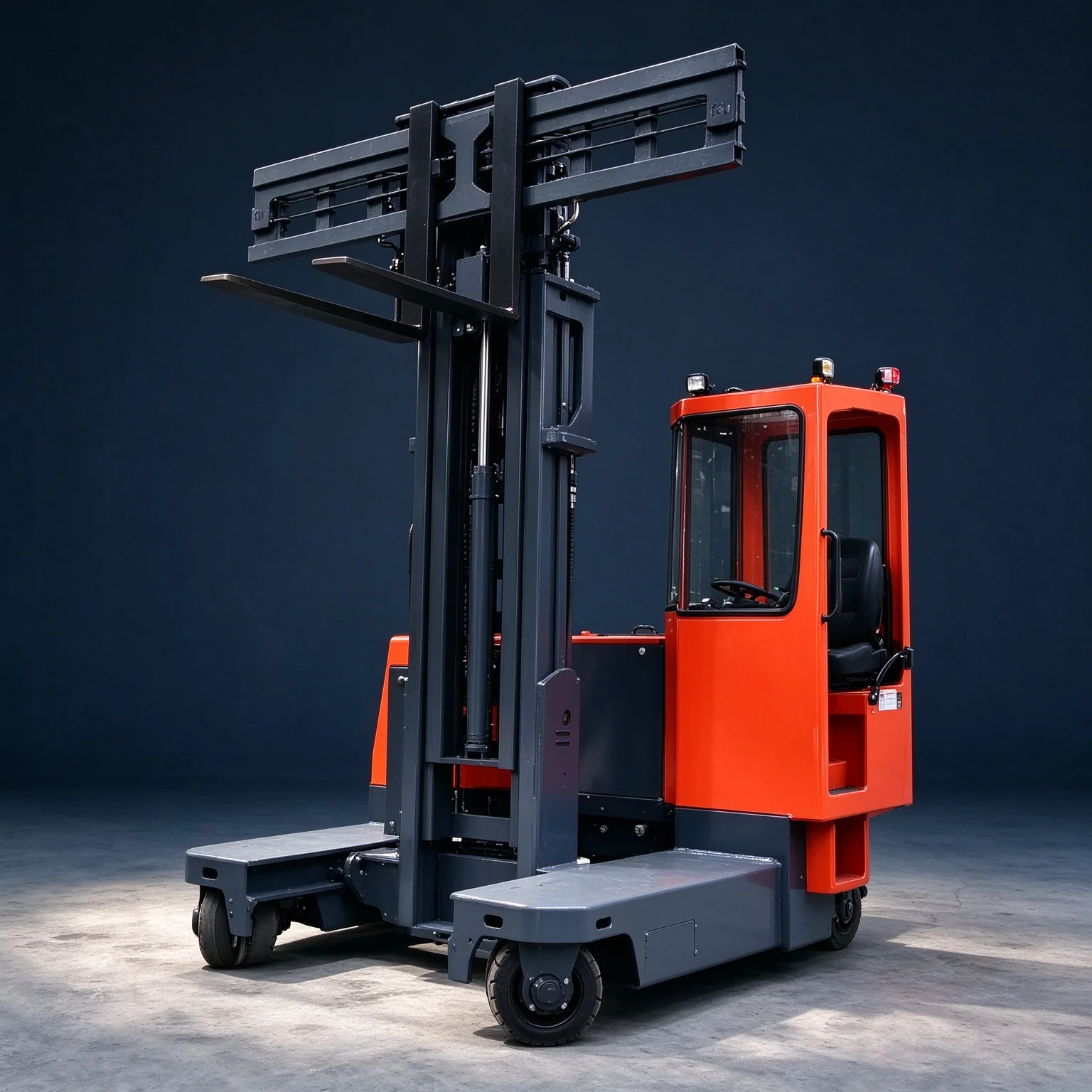4.5T 8M Multidirectional Multi Directional Forklif for Long Wide Body Material Handling in Very Narrow Aisle