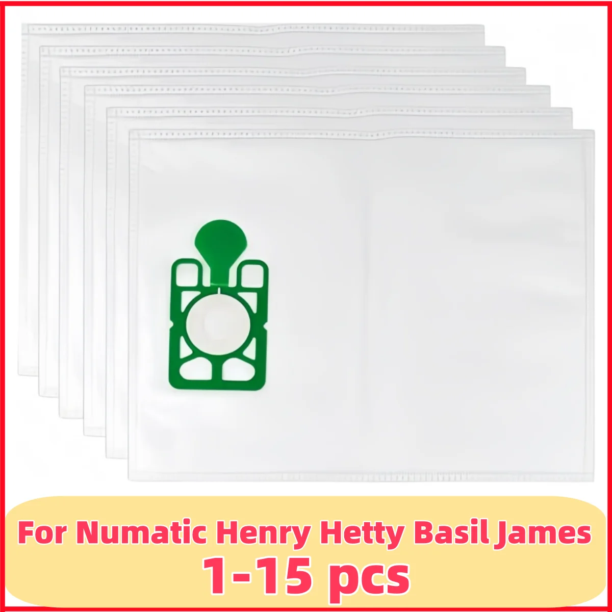 Bolsas de aspiradora de microfibra diseñadas para adaptarse a Numatic Henry Hetty Basil James, bolsas de aspiradora para Numatic Henry & Hetty