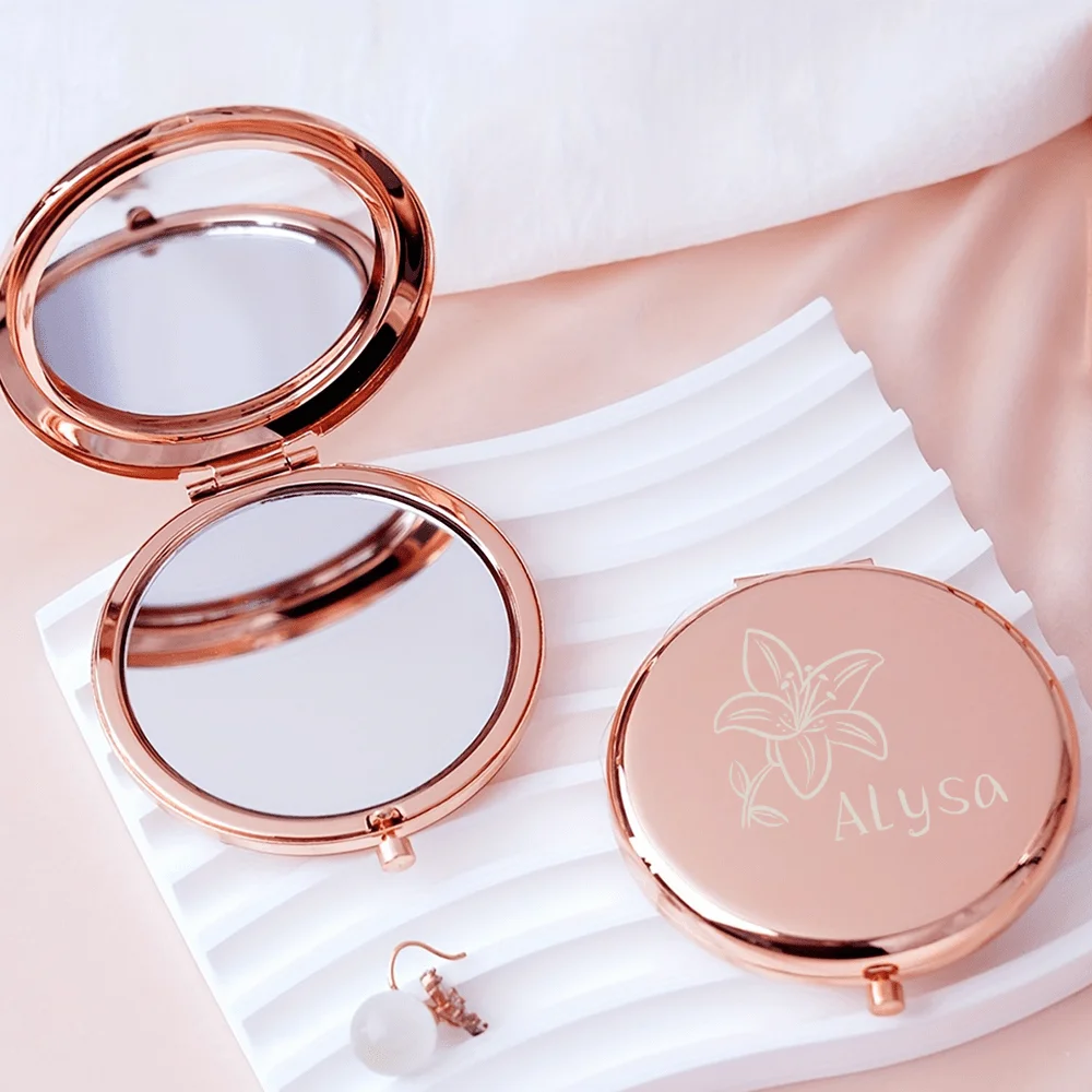 Beauty Makeup Events - Miroir compact personnalisé et délicat, cadeaux