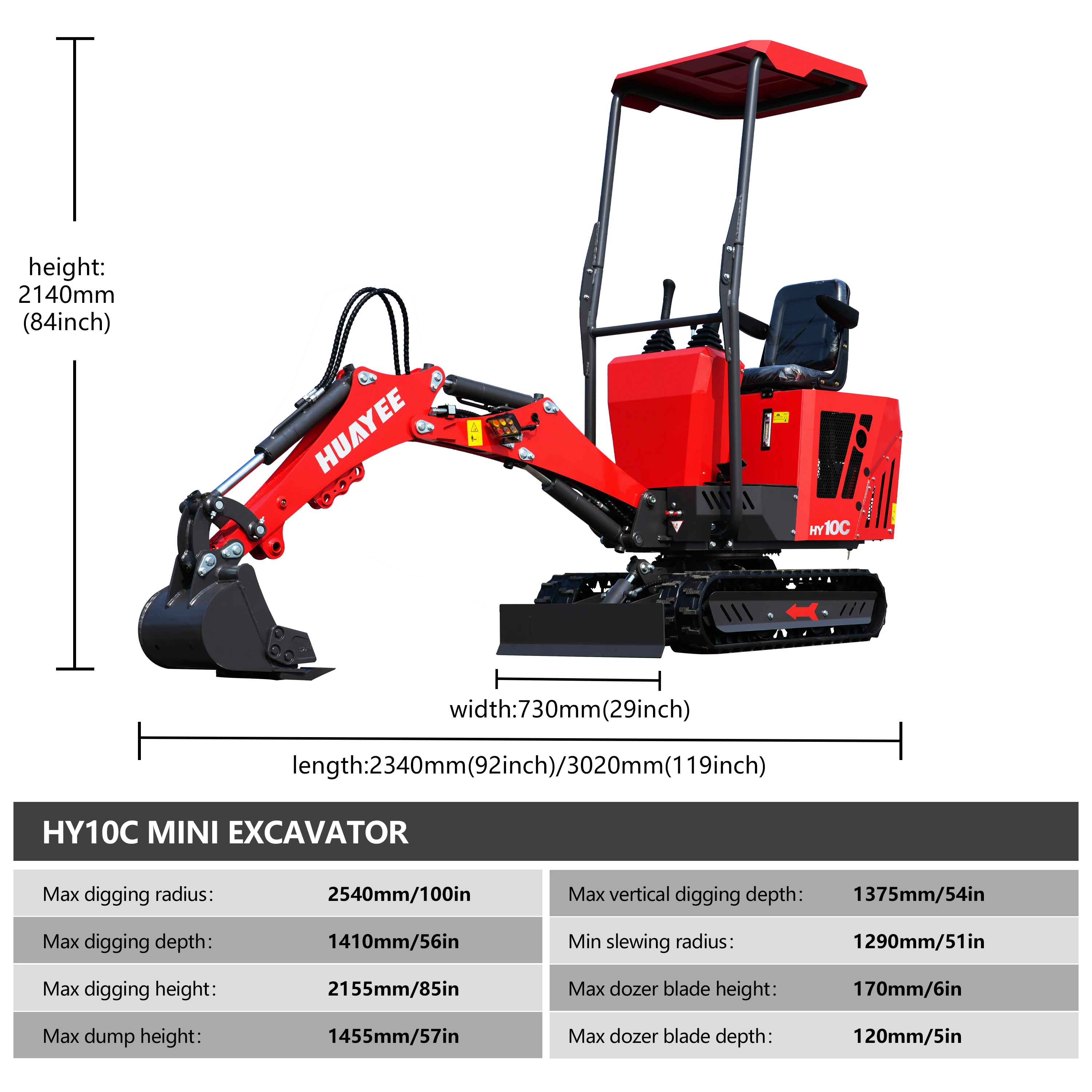 Pagamento completo, não um depósito, miniescavadeira, pequena escavadeira para canteiro de obras de parque agrícola de jardim, motor a gasolina de 13,5 cv