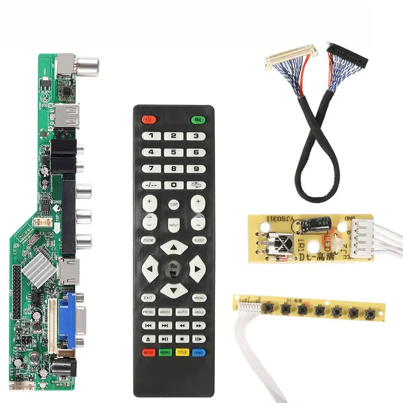 3663 Nowy sygnał cyfrowy DVB-C DVB-T2 DVB-T Uniwersalny sterownik telewizora LCD UPGRADE 3463A Rosyjski odtwarzacz USB LUA63A82 — zdjęcie 2