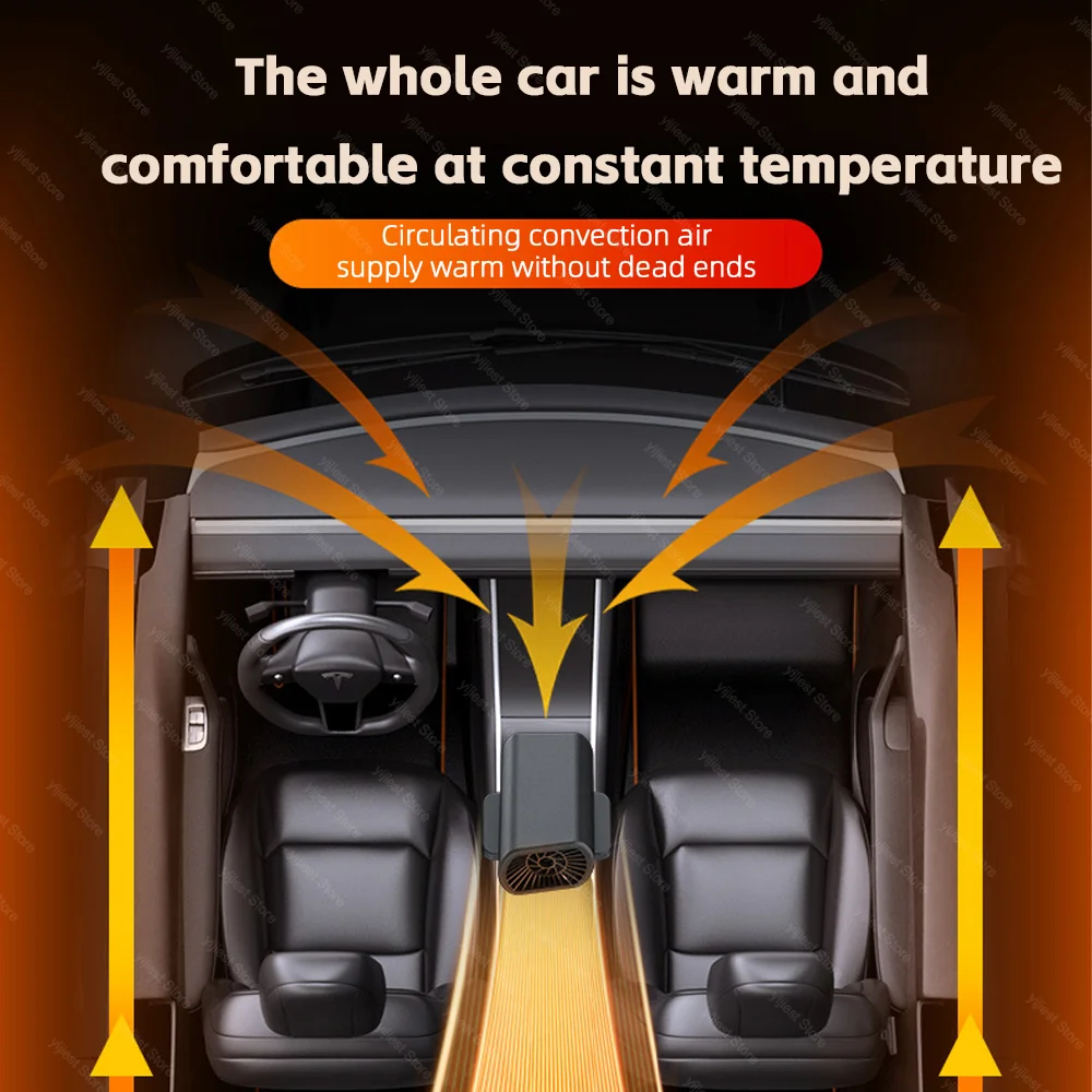 Car heater winter fast heating 12V Portable Electric heated fan Windshield defogging heating cooling For Car SUV Travel Camper