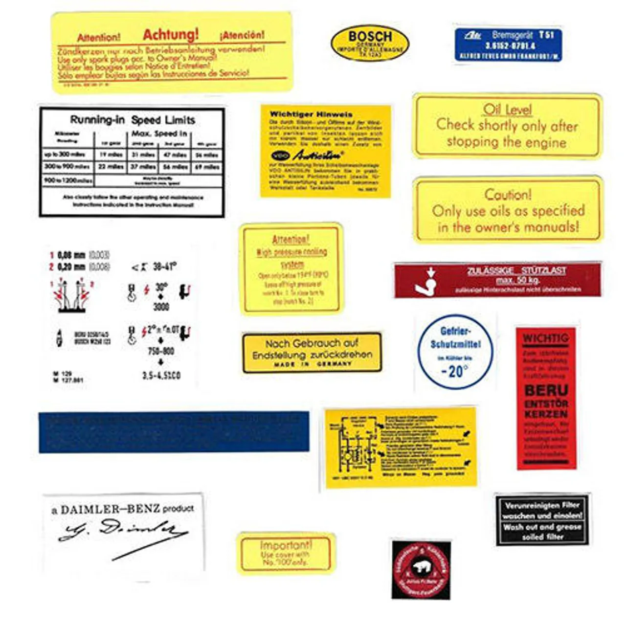 

Mercedes W110 W111 W112 Sticker Set