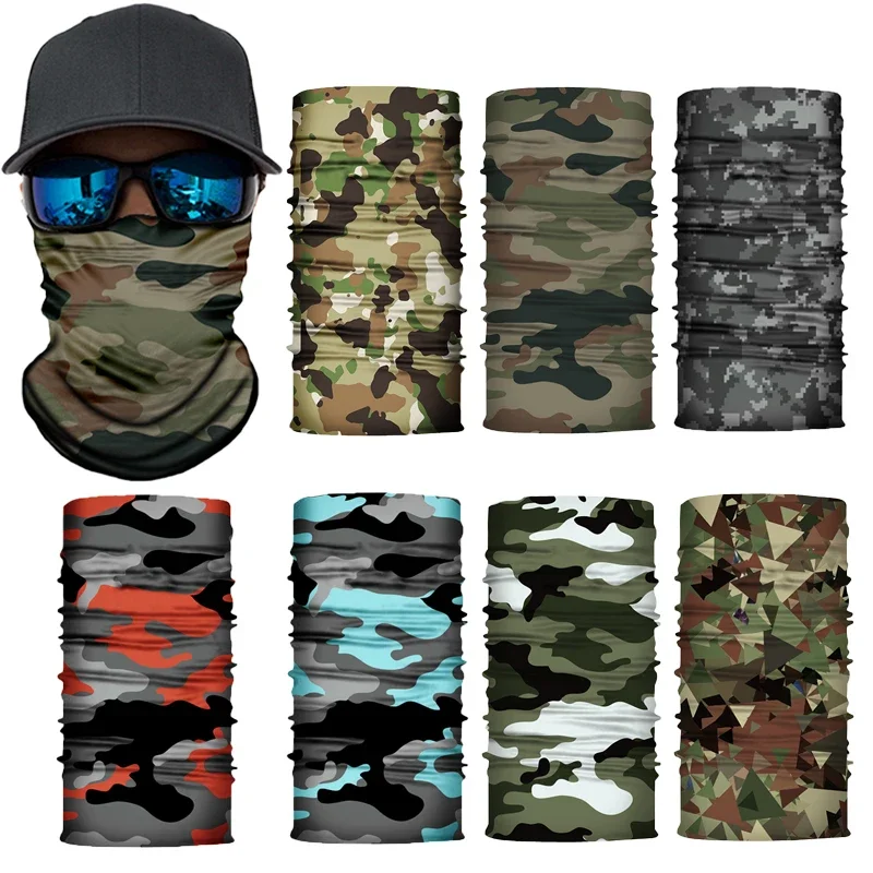 AliExpress Camouflage Cycling Face Mask Scarf Neck Gaiter Men Seamless Bandana Women Headband Balaclava Tube