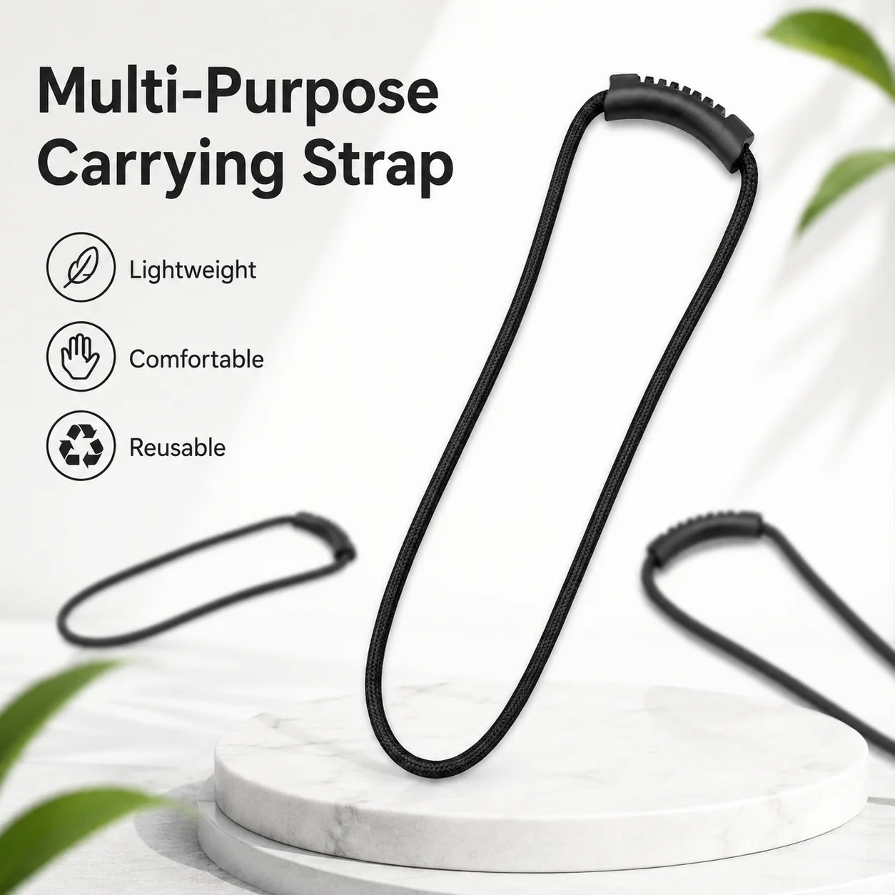 Portable Shopping Bag Handle Strap, Reusable Grocery Bag Carrier with Comfortable Grip for Luggage, Parcels and Daily Carrying