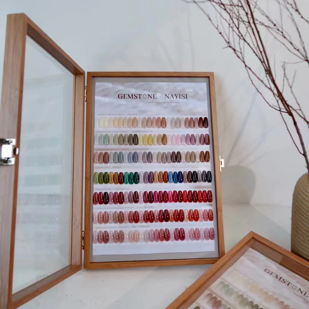 Nayisi nicht übereinstimmend 56 Farben Nagel gel Set transparente Farbe neues Modell 2024 Nail Art Kit heißer Verkauf ungiftiger UV-Gel Nagels tudio