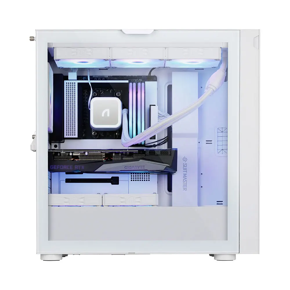 APKO SUITMASTER M2000 NOVA ARGB TENDING Glass MIDDLE Towers PC CASE White