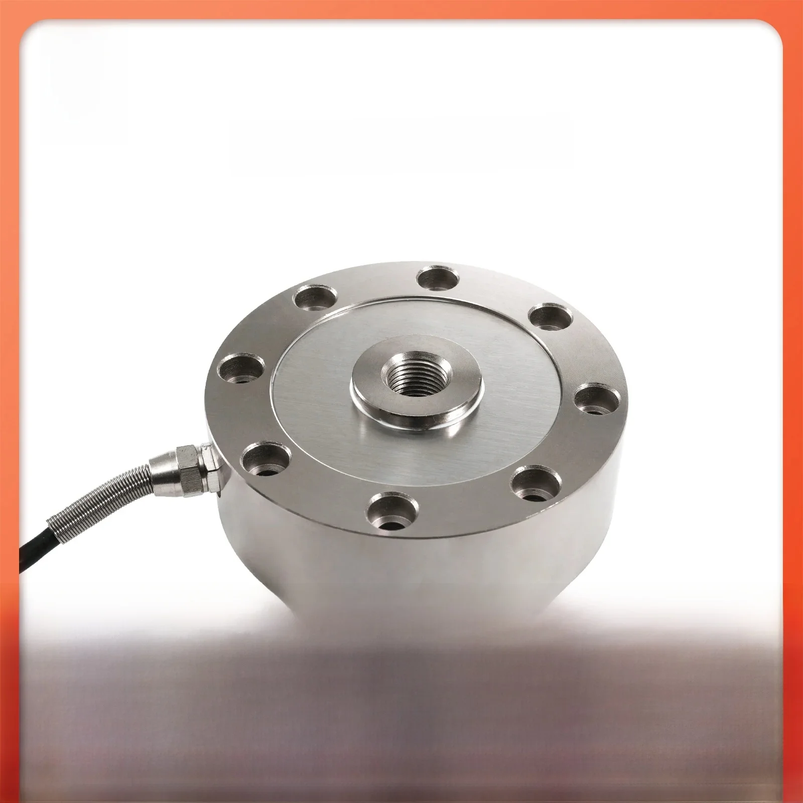 Czujnik siły typu Spoke Load Cell 500kg, kołowy, w kształcie pączka, do pomiaru siły nacisku i rozciągania 200kg, wagi 1000N, dysk 1t, średnica zewnętrzna 72mm. — zdjęcie produktu 7