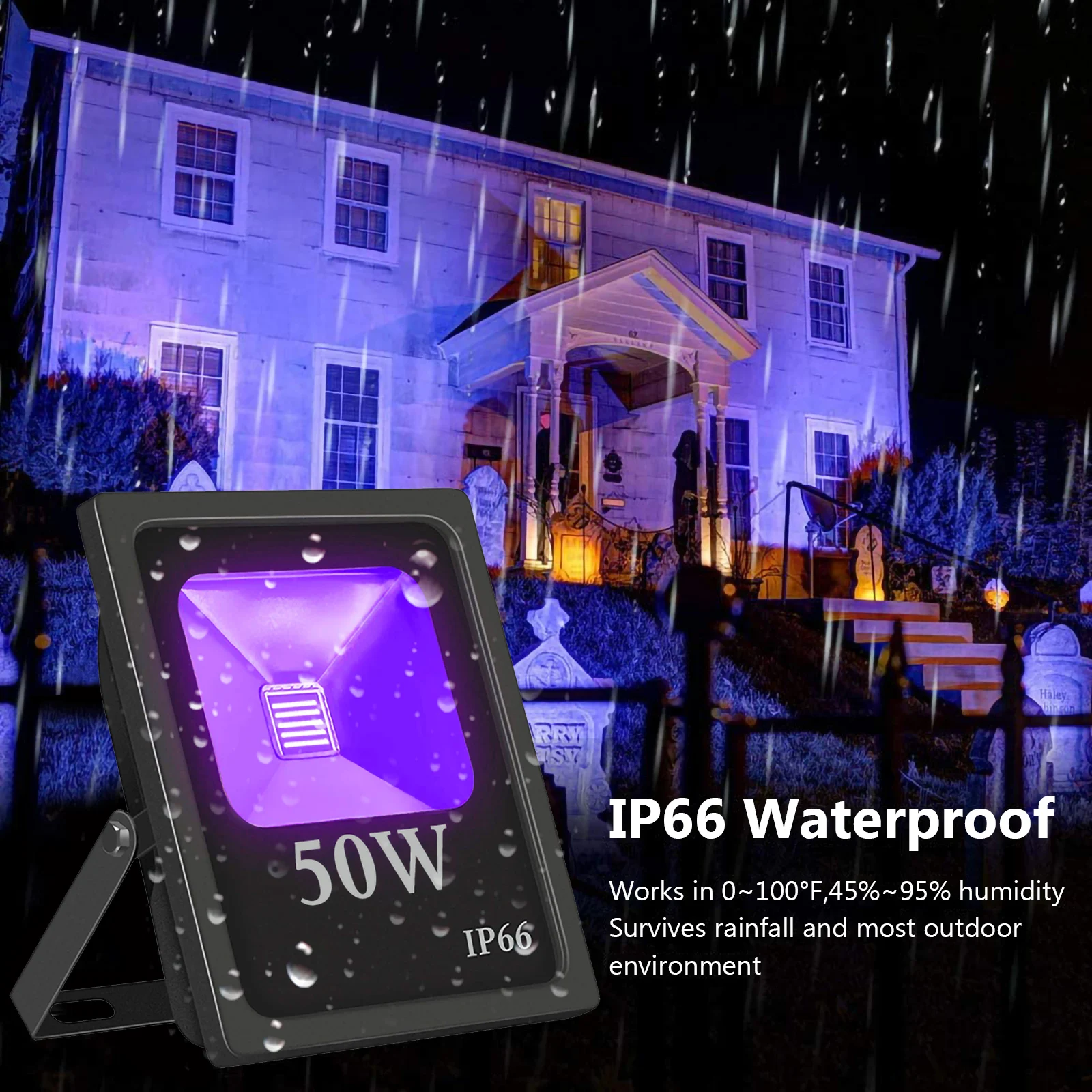 UV Led floodlight,fashion waterproof IP66 Black light Black light 20W Led light Party Art Painting Exhibition Center Fishing