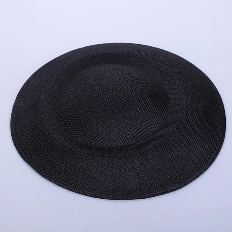 Fascinator Hat Base Women Sinamay Hat Round Linen Base Derby Church Wedding Hat DIY Craft Accessories