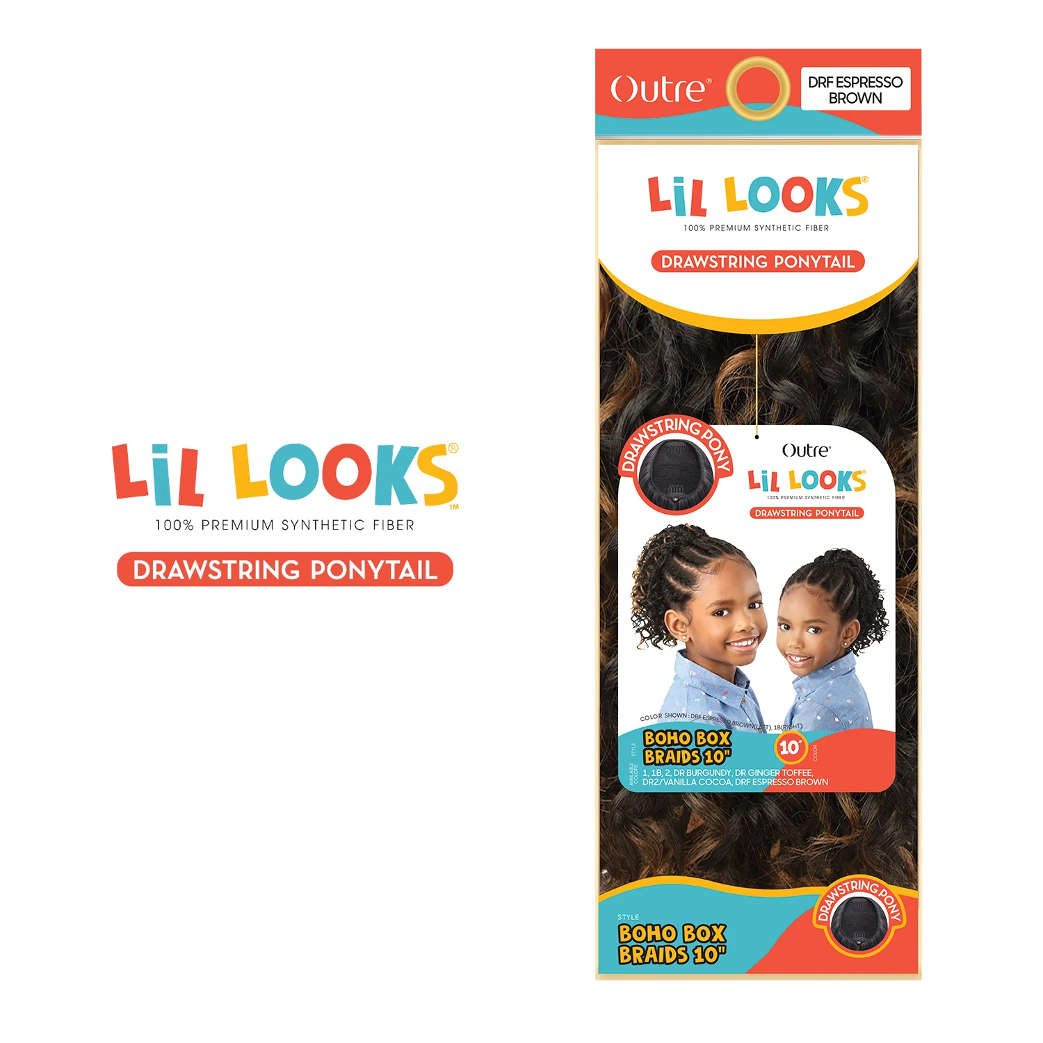 ضفائر على شكل ذيل حصان صناعية برباط من Outre مقاس 10 بوصات