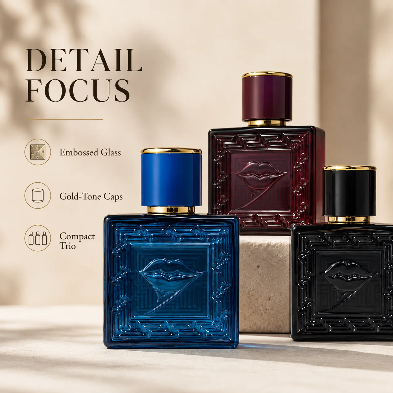 Conjunto de Perfumes Unissex 3 - Perfume Fragrance Blue avaliação e preço