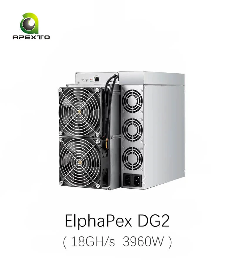 

BUY 5 GET 3 FREE Elphapex DG2 18G 3960W Dogecoin Litcoin Bells Miner