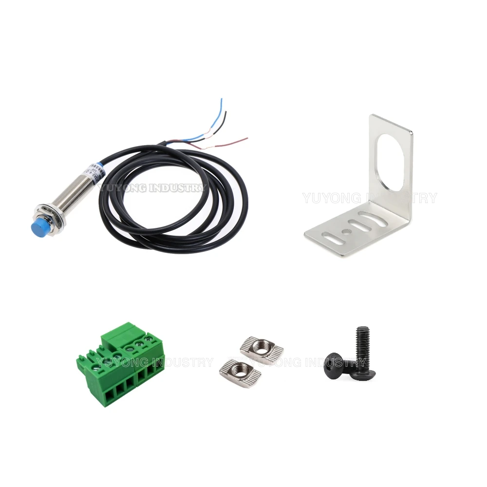 NPN 18MM  LJ18A3-8-Z/BX Tubular Inductive PROXIMITY Sensor Switch Combo with Bracket and Connectors for QueenAnt PRO