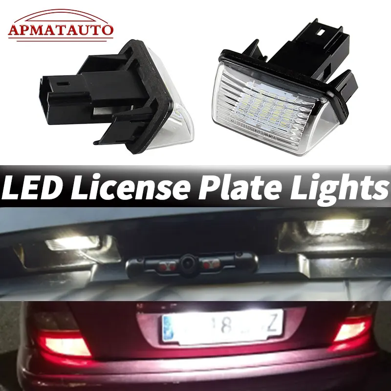 2pcs Rear License Plate Light Lamp For TOYOTA VERSO 2009-2012 E`Z YARIS LEVIN CAMRY COROLLA 2007-2014 AURIS AVENSIS 2008-2013