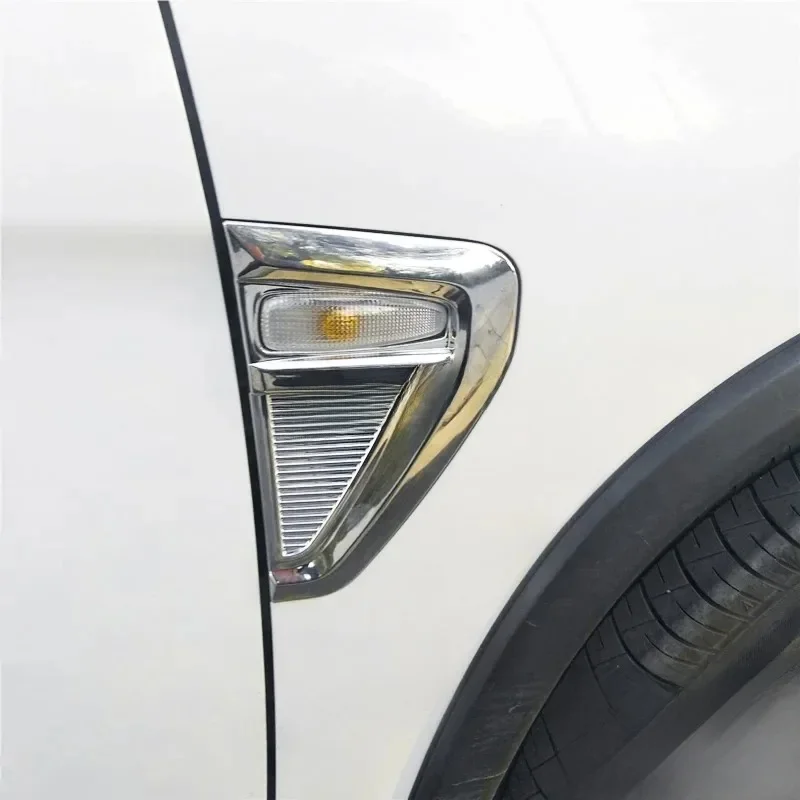 Chrome Car Fender Turn Exterior Light Covers Sticker For 2020-2023 Mitsubishi ASX Outlander Sport Accessories