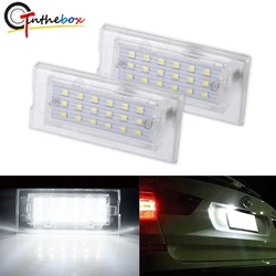 2PCS For BMW X3 E83 03-11 X5 E53 Canbus LED License Number Plate Light Error Free Canbus 6000K White  2001-2006