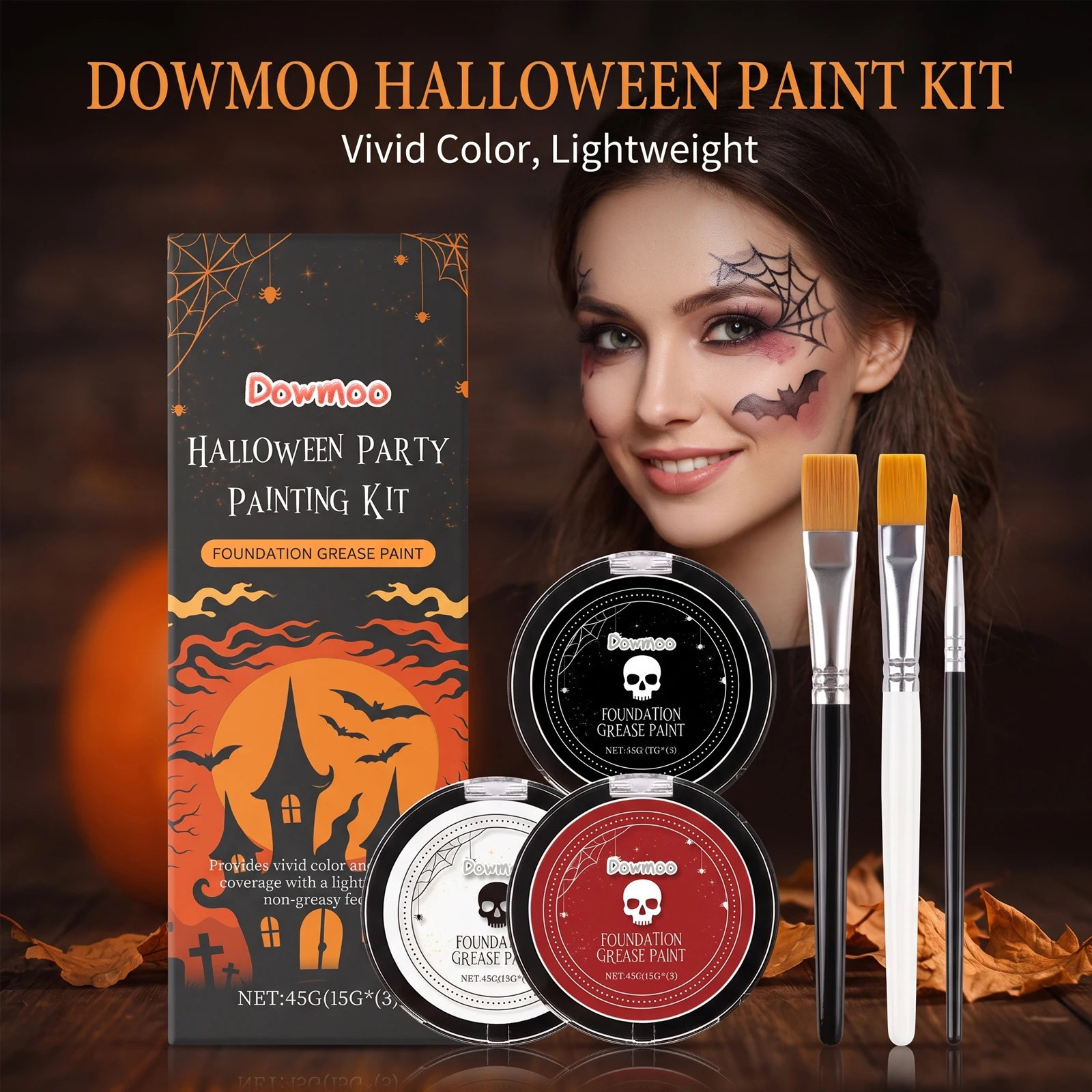 High Pigment Halloween Face Paint Creative Kit
