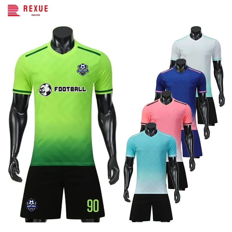 Men Children Football Training Jersey Sets Personalized Custom Women Boy Kids 2 Piece Shirt & Shorts Team Soccer Uniform Suit